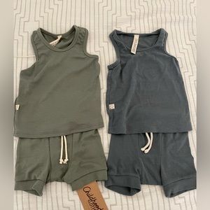 Childhoods Clothing Rib-Knit Tank and Shorts Sets